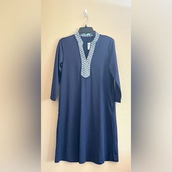 NWT J. McLaughlin Navy Carmine Dress w/ Pockets - Picture 8 of 12